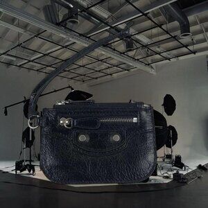 mini city bag in white leather #Balenciaga #MiniCityBag